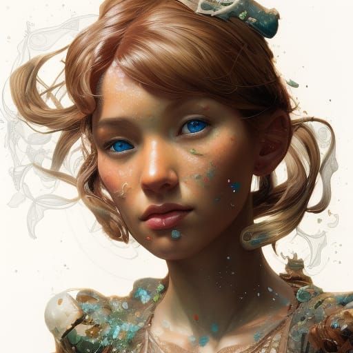 Hyperdetailed Gingerbread House Concept Art