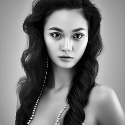 Fashion Model with Red Hair in Hawaii, Professional Portrait