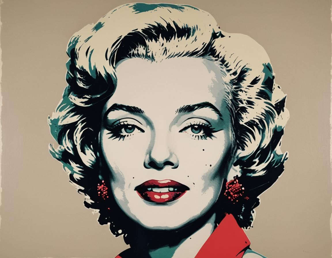 Marilyn Monroe Pop Art by Andy Warhol
