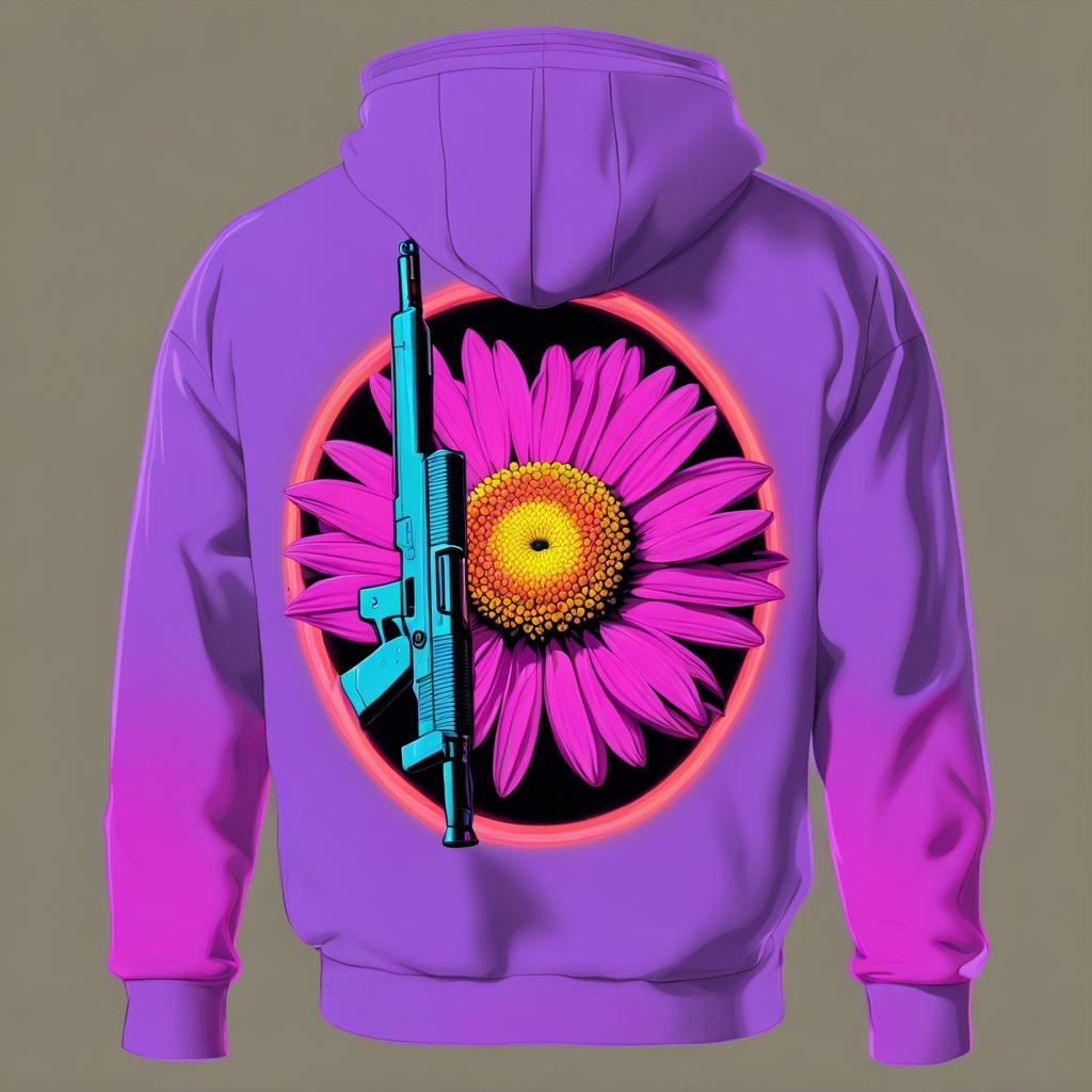 Shooting Team Logo with Daisy 853 in Synthwave Style