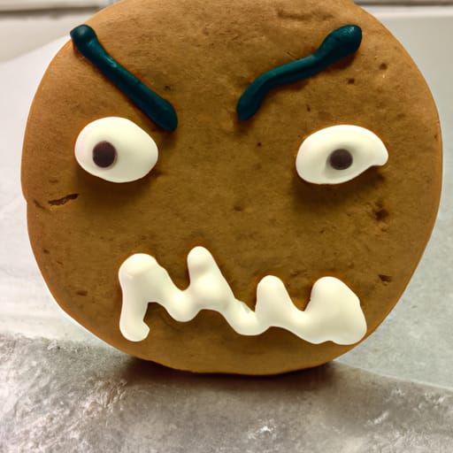 Menacing Gingerbread Cookie for Spooky Season