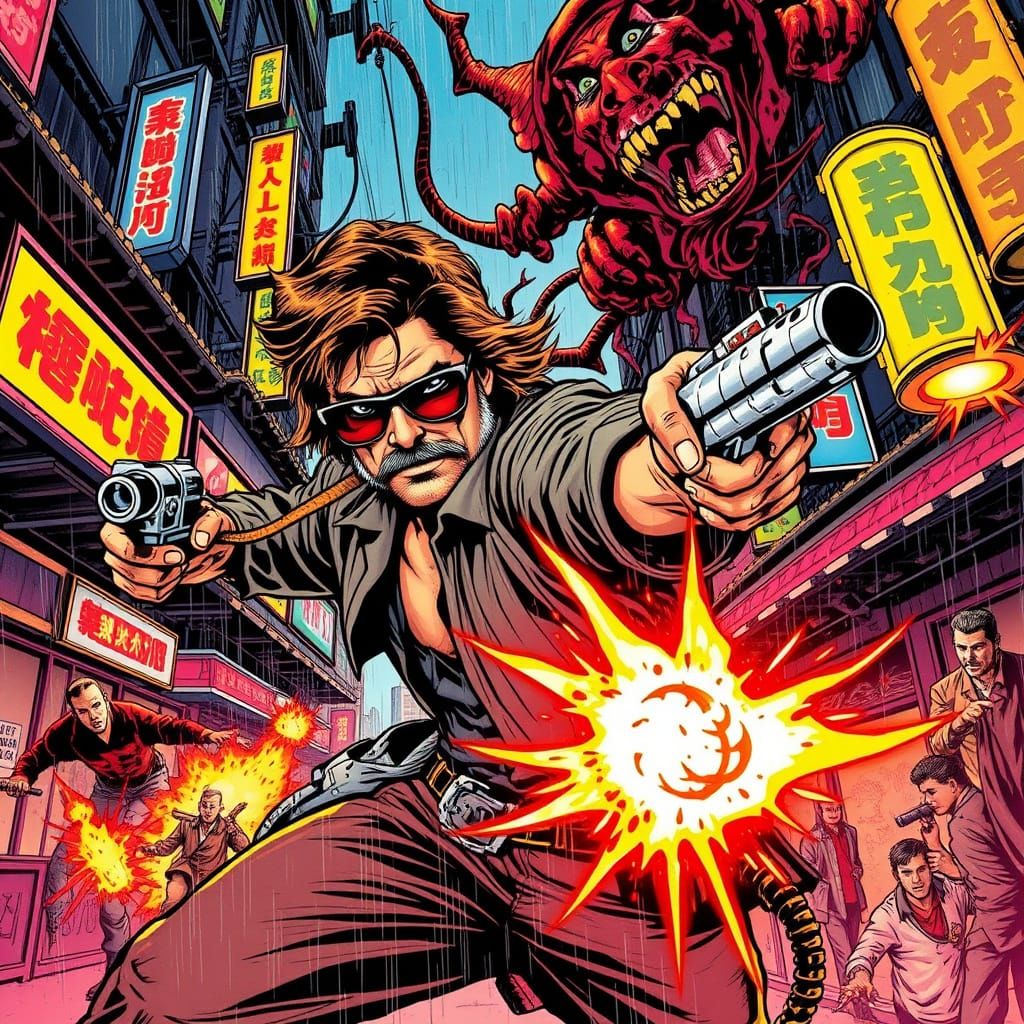 Jack Burton Battles Demons in Hyper-Stylized Chinatown