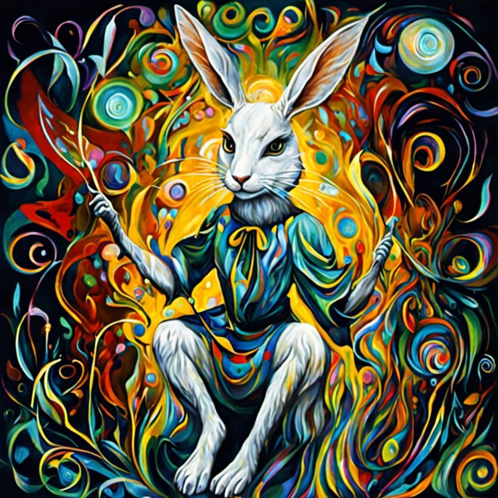 White Rabbit fae, cat like fairy  rabbit   fey creatures, sh...