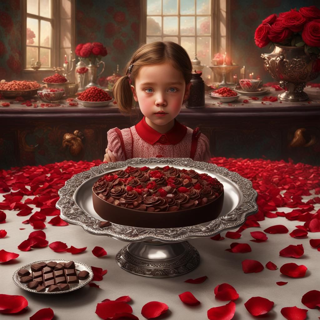 Chocolates and Roses: A Fantastical Matte Painting