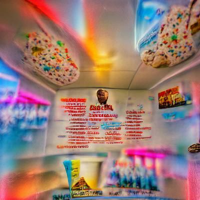 Ice Cream Shop Flavors: A Maximalist HDR Photo