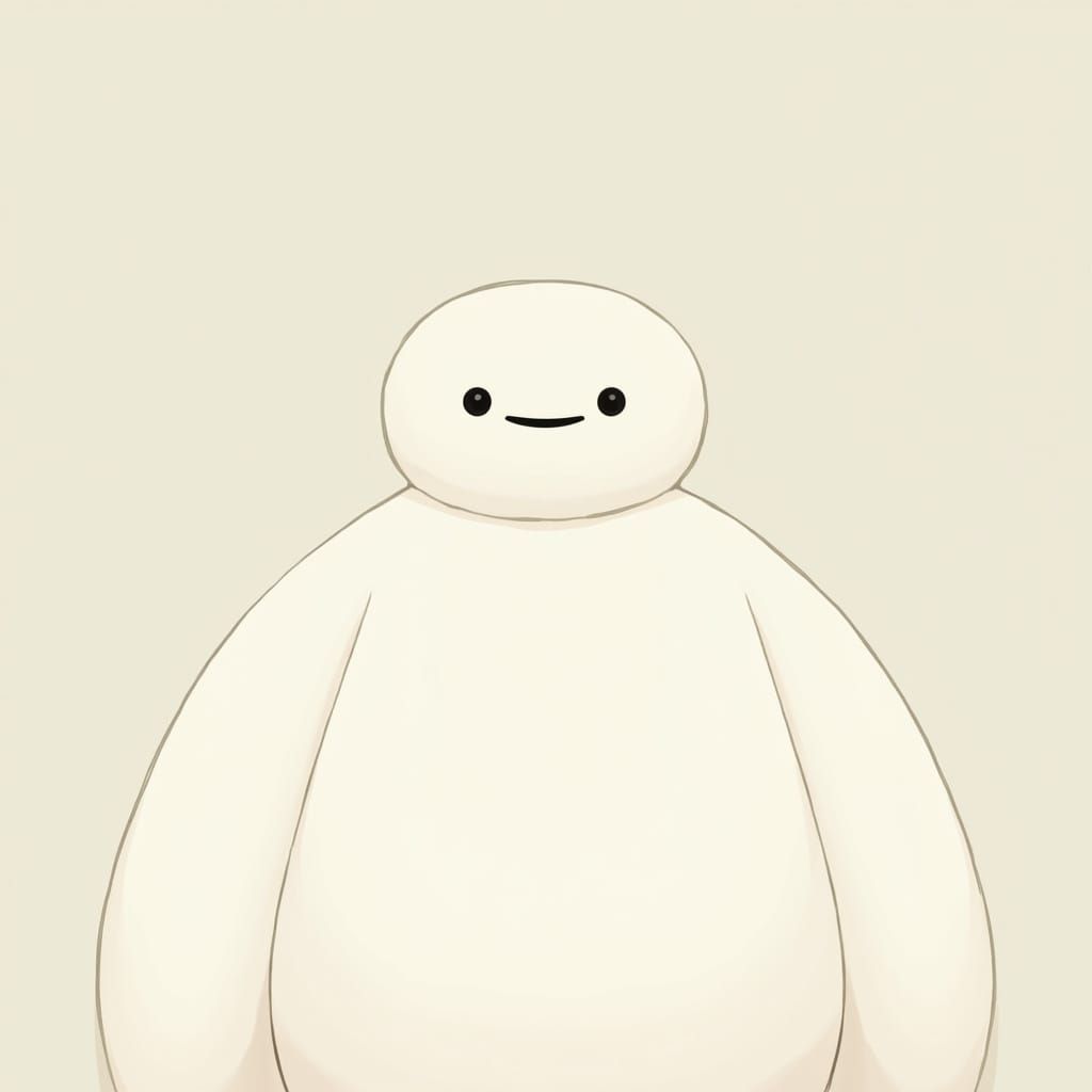 Sleek Humanoid Character in High Contrast