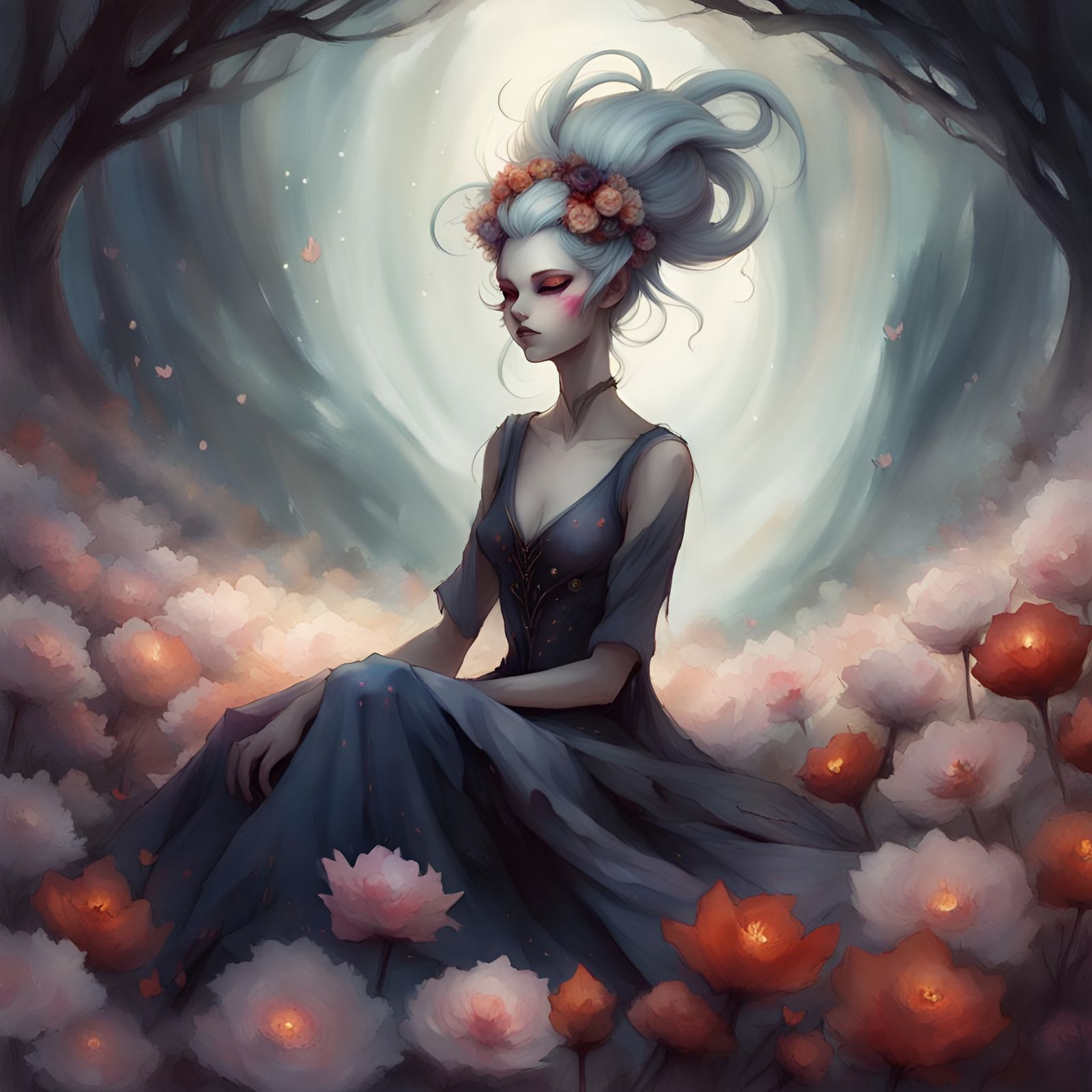 Celestial Wanderer Soraka in Ethereal Fantasy Art