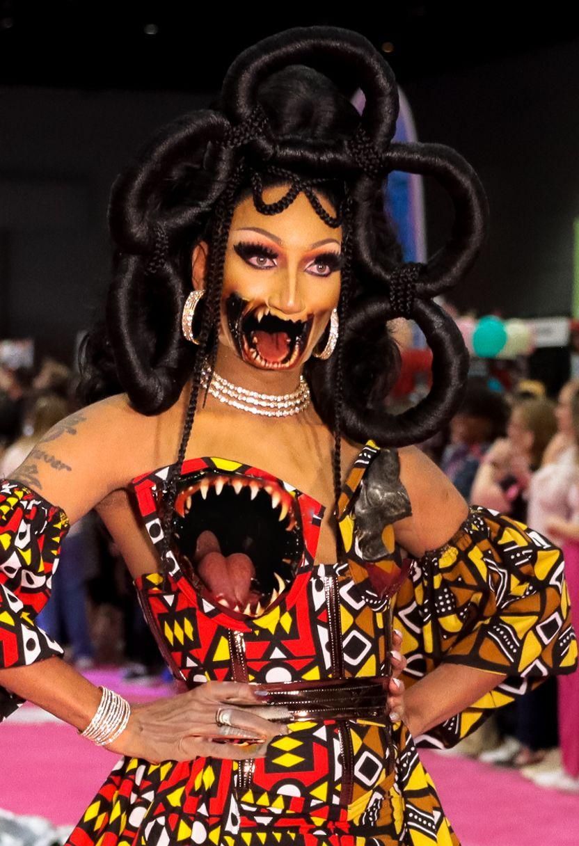 Menacing Grey Alien with Vicious Features