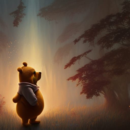 Dark Fantasy Winnie the Pooh Concept Art