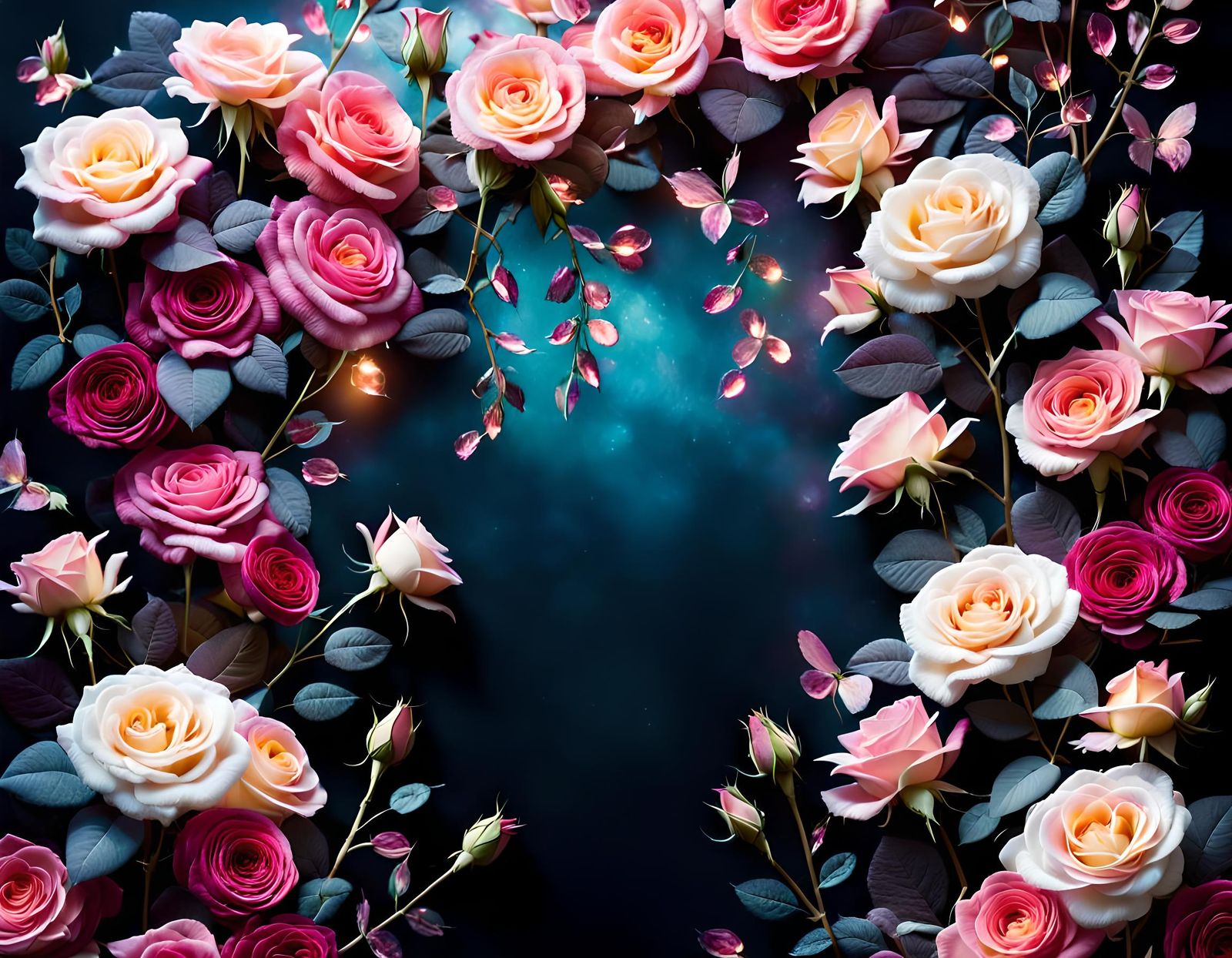 Wall of Roses Separates Realms of Dreams and Darkness