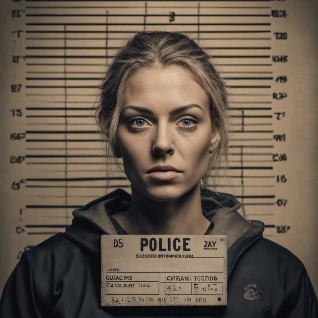 Text "Jane Doe" as Formal Portrait Mugshot
