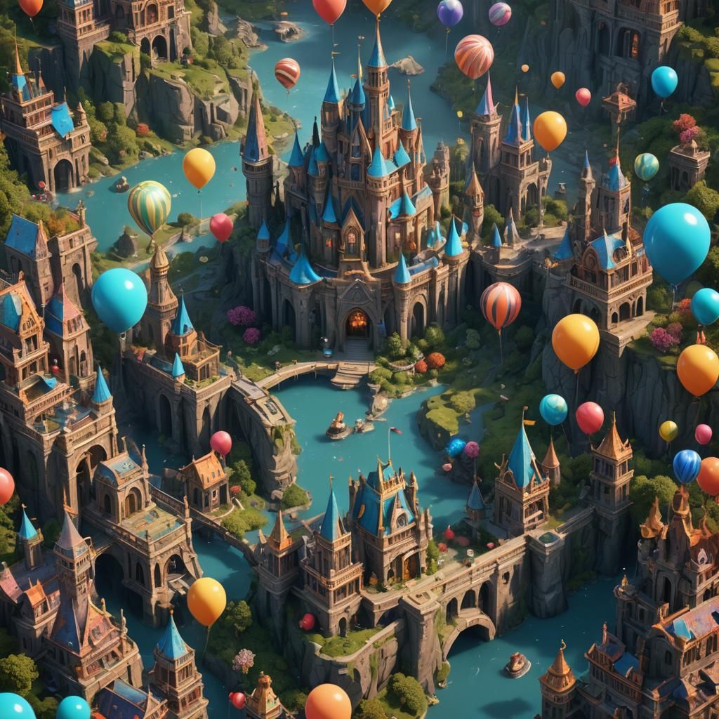 Fantastical Birthday Concept Art in Deep Color