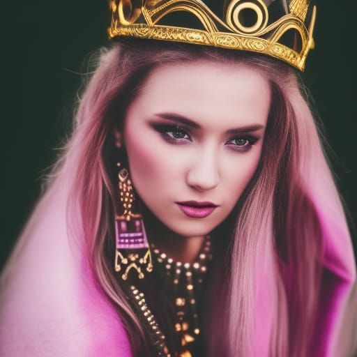 Ethereal Viking Queen Portrait in Natural Lighting