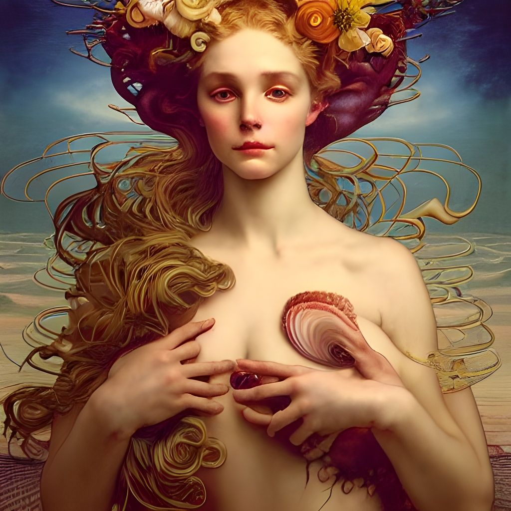 Birth of Venus: Decadent Shell Sigil in Soft Colors