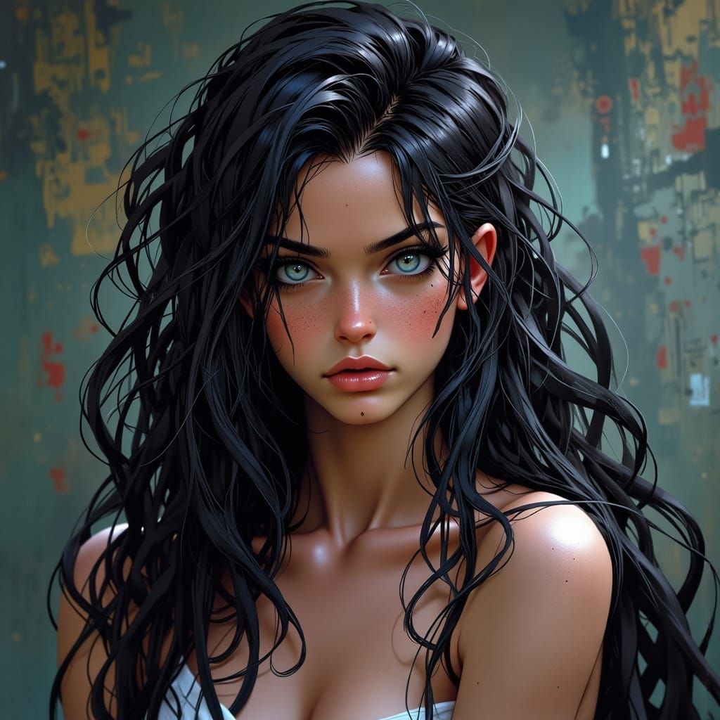 Portrait of a Woman with an Otherworldly Grace