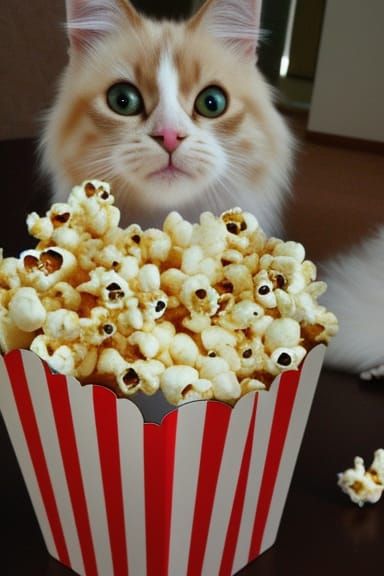 Popcorn Cat Effigy: A Digital Rendering
