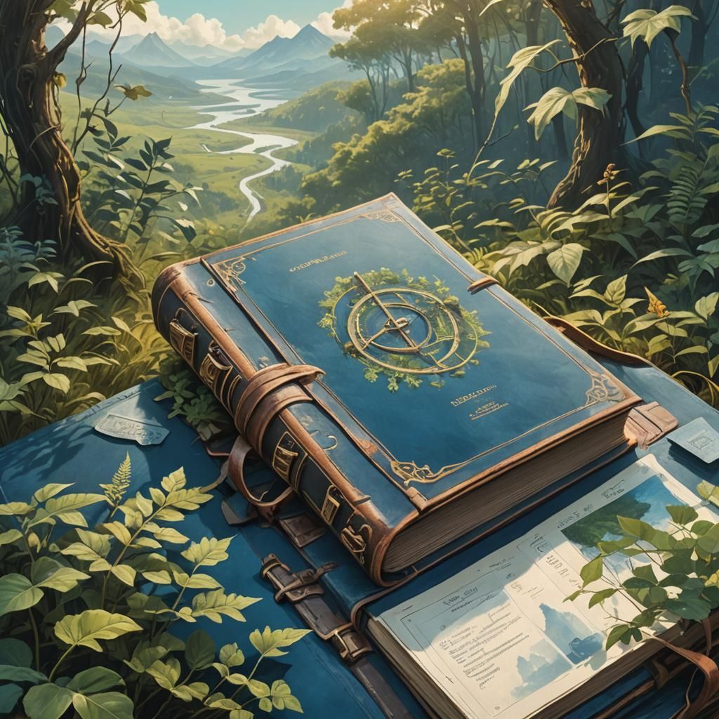 Fantasy Travel Itinerary in Matte Painting Style