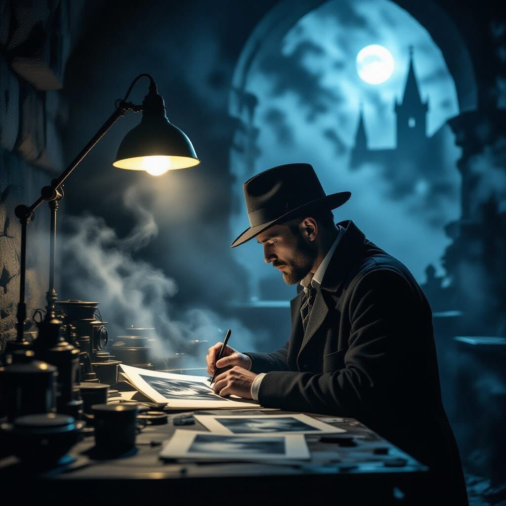 Haunting Darkroom Photography in Medieval Ruins