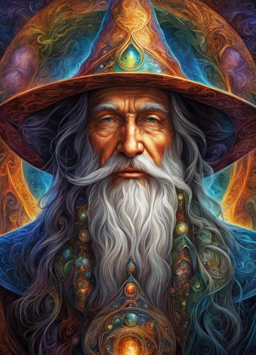 Fantastical Medieval Wizard Portrait