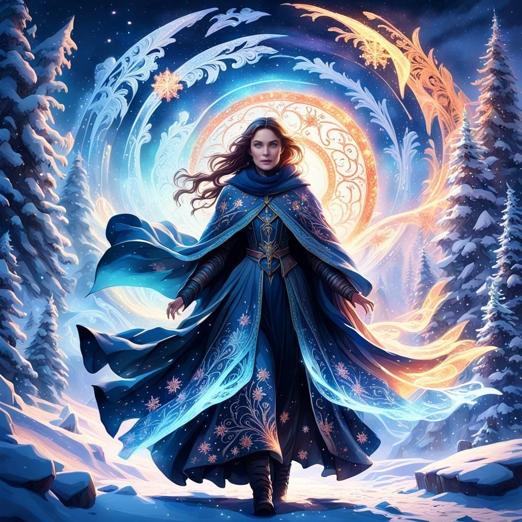 Magical Winter Wonderland Aurora Borealis