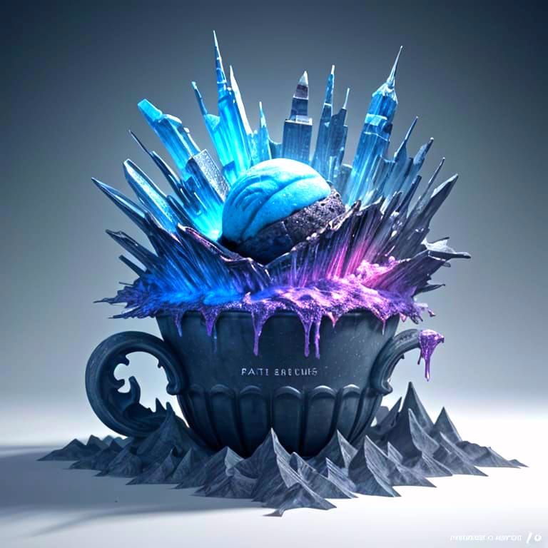 Michelin Star Ice Cream Fantasy Concept Art