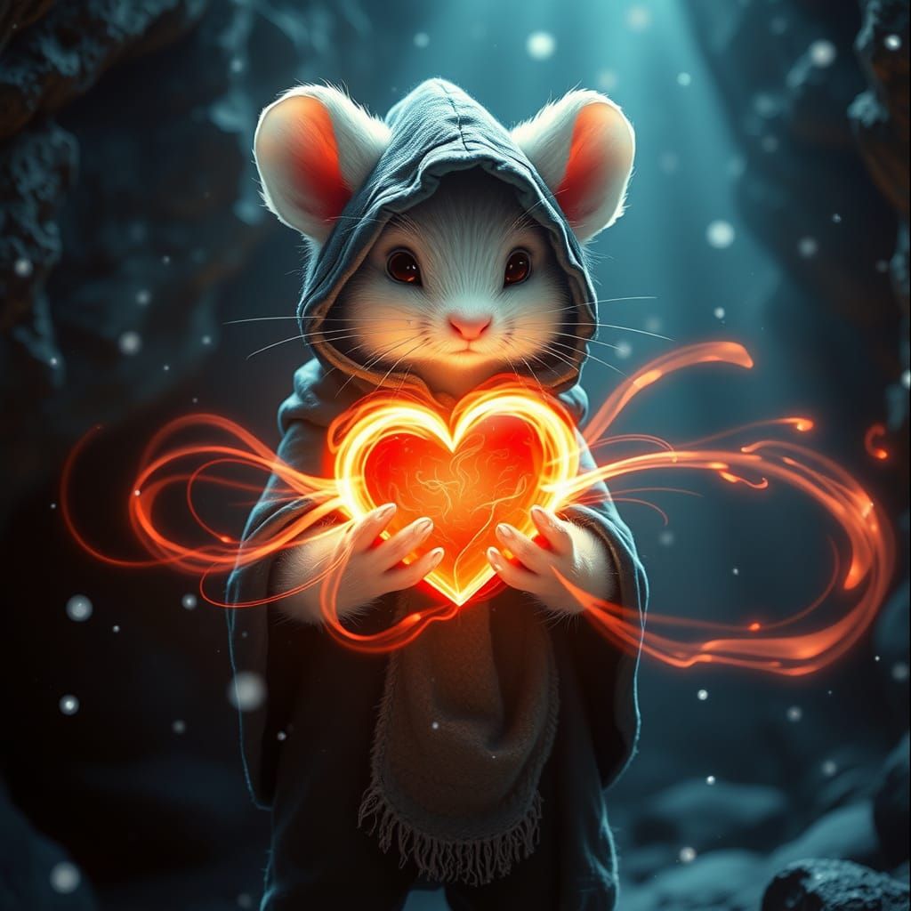 Whimsical Street Merchant in Mystical Caverns