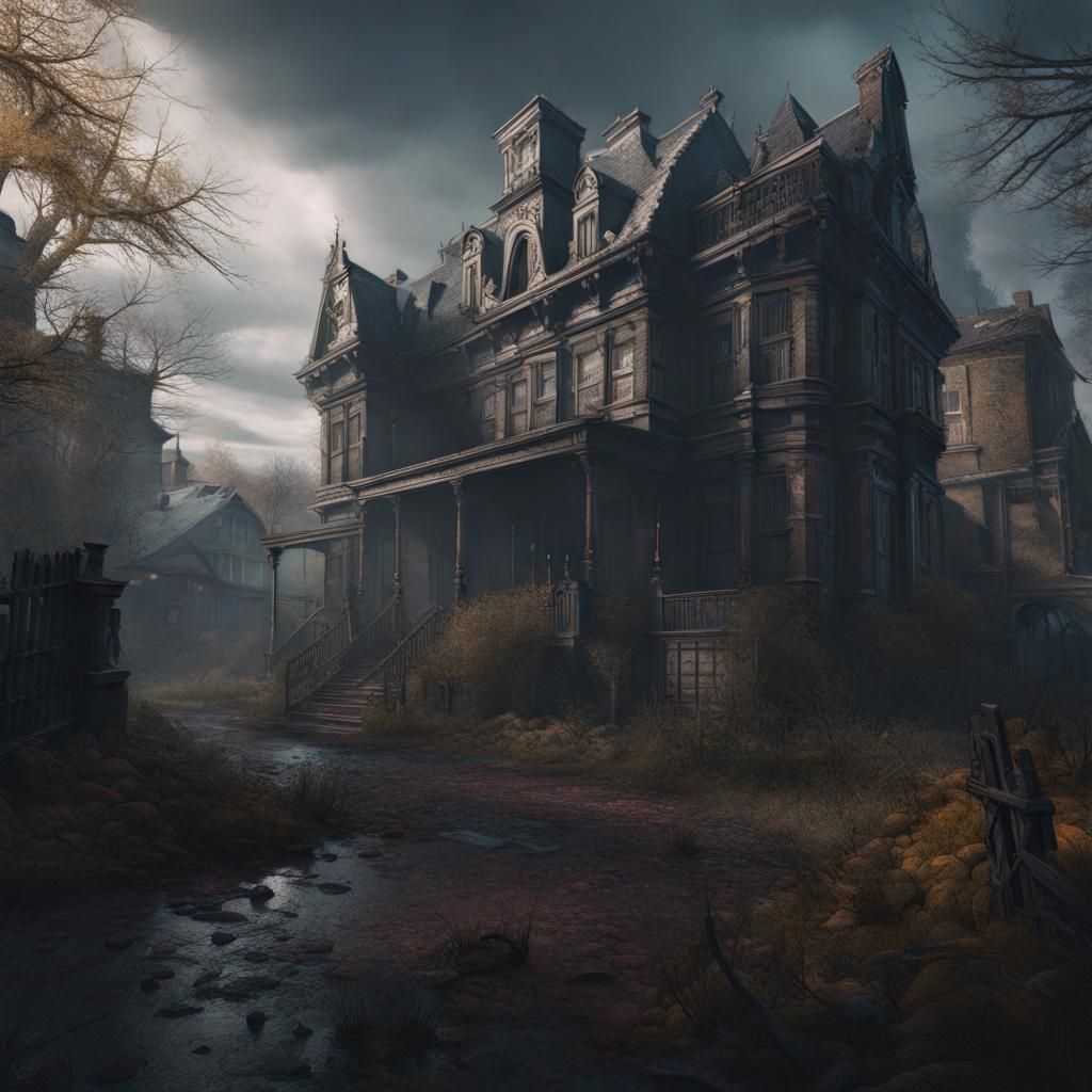 Misery House: Detailed Matte Painting