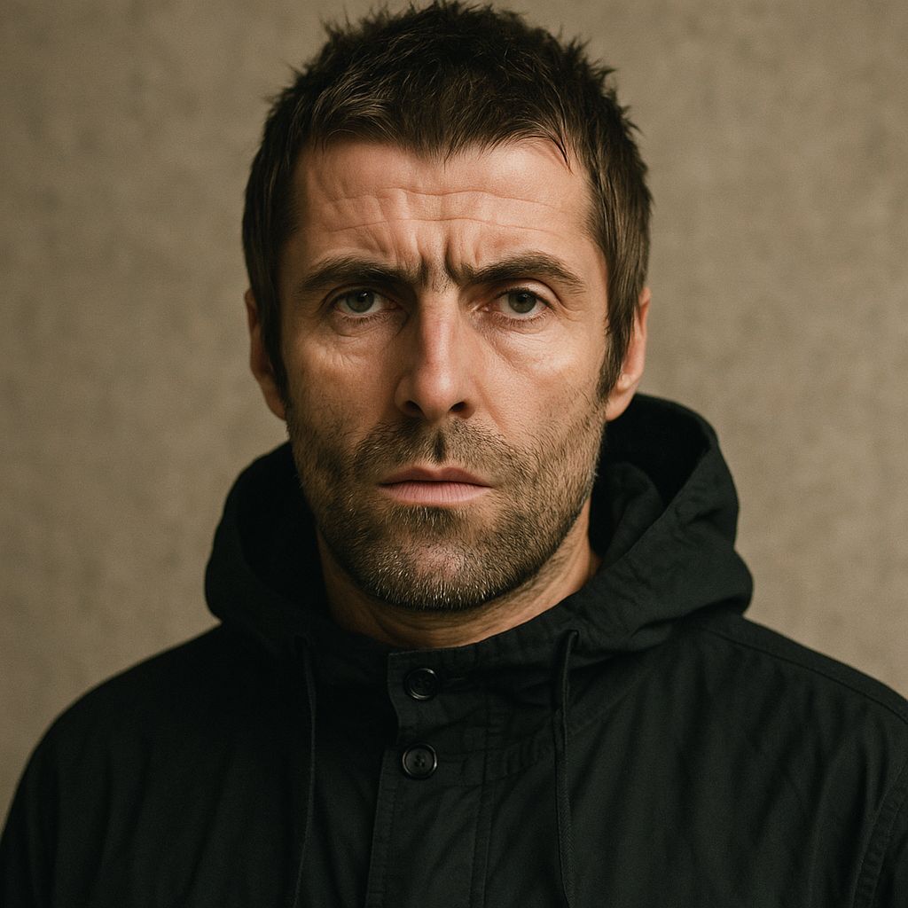 Stylized Digital Portrait of Liam Gallagher