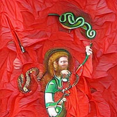 Saint Patrick with Snakes for Arms