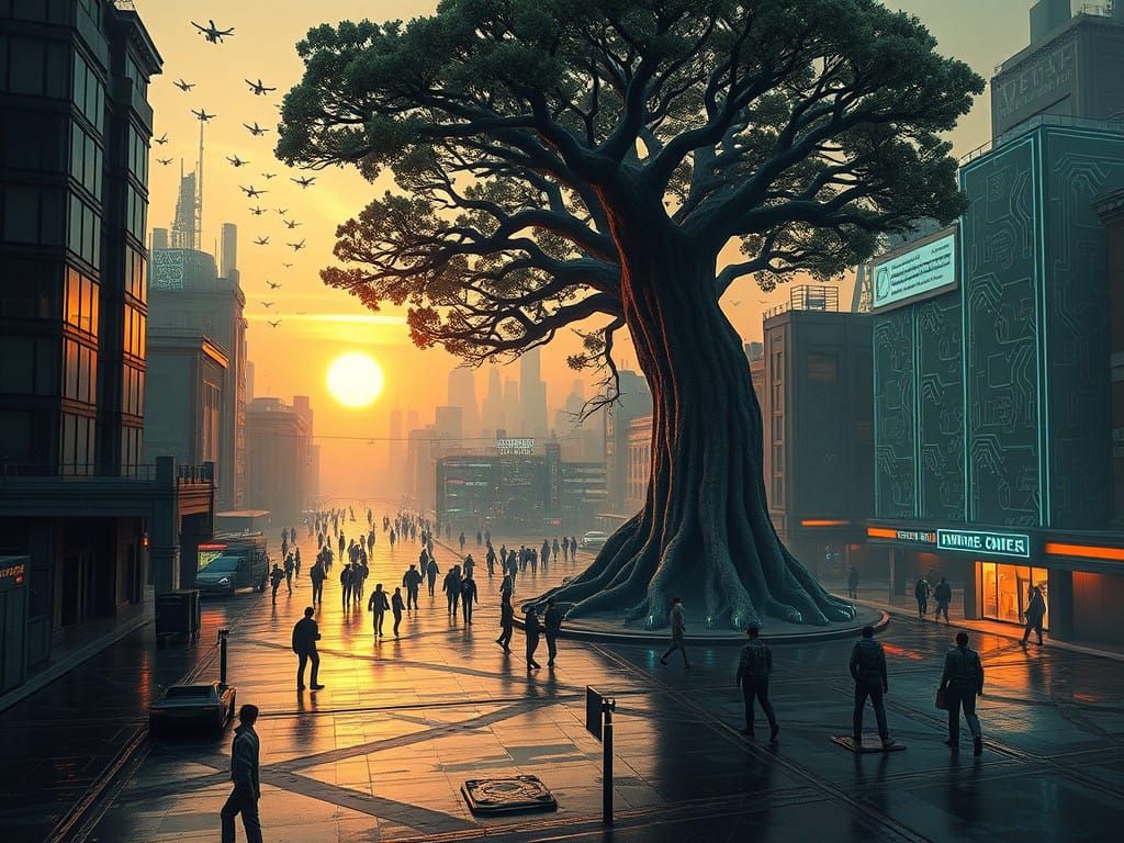 Cityscape at Dusk