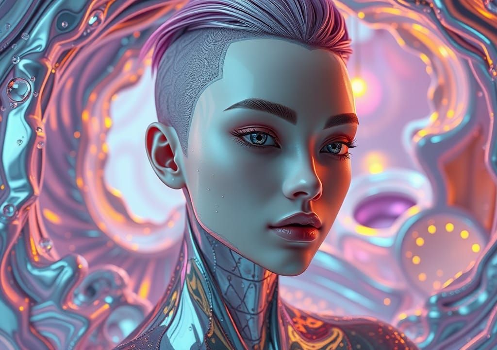 Portrait of a Androgynous Character