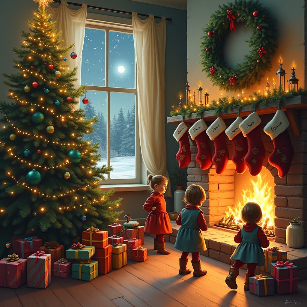 Winter Wonderland in Golden Light