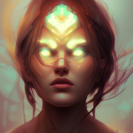 Intricate Light Witch Portrait in Unreal Engine 5