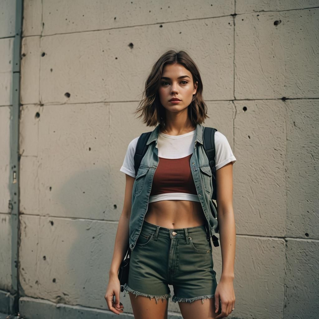 American Girl in Short Clothes, Cinematic Film Still