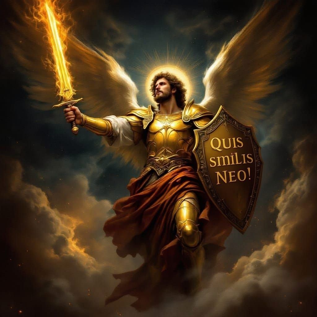 Imposing Archangel Michael Victorious