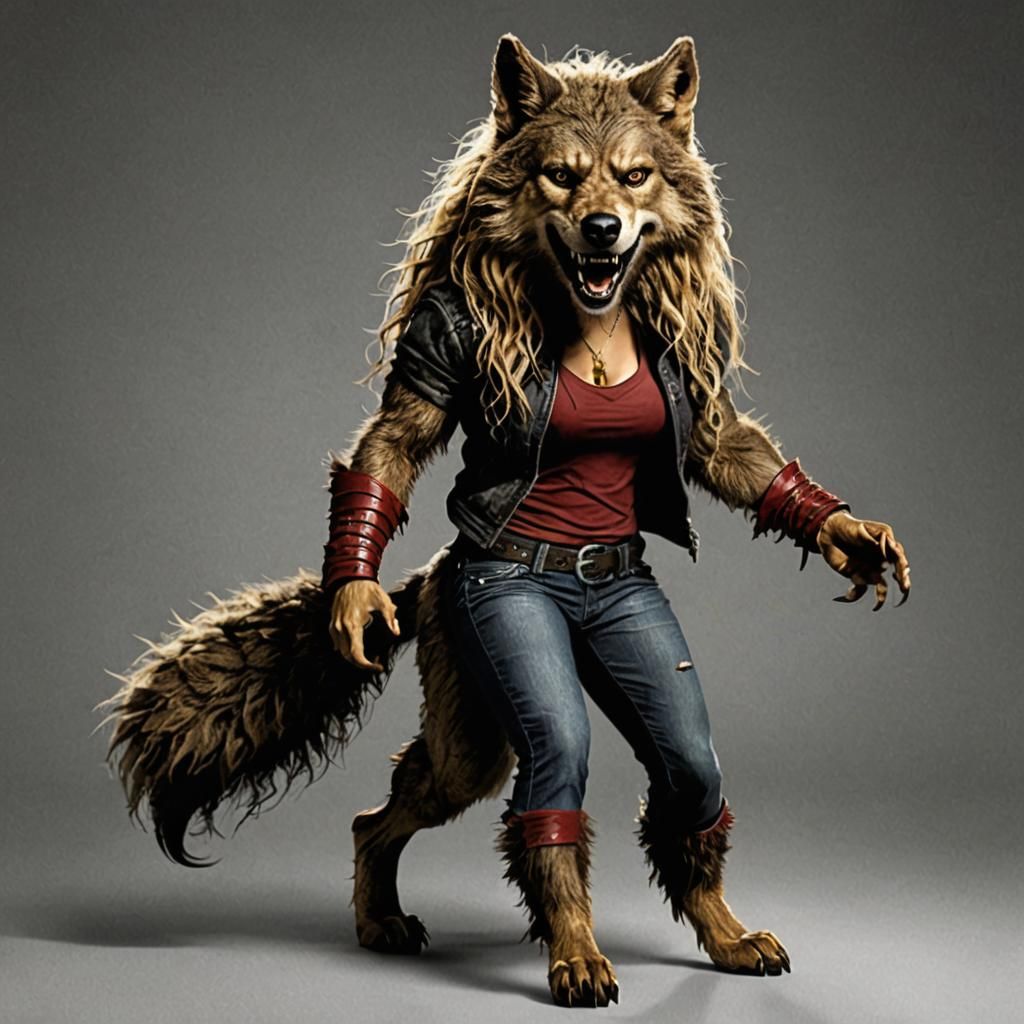 Shakira as a Werewolf Transformation