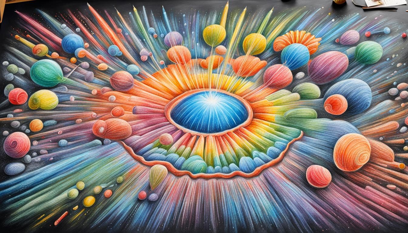 Detailed Chalk Drawing of Hydrophobia