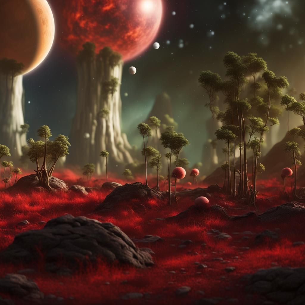 Exoplanet Life: Alien Animals and Red Dwarf Star