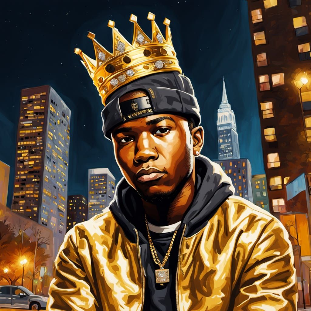 Hip Hop Icon King Von Reigns Supreme in Vibrant Street Art P...