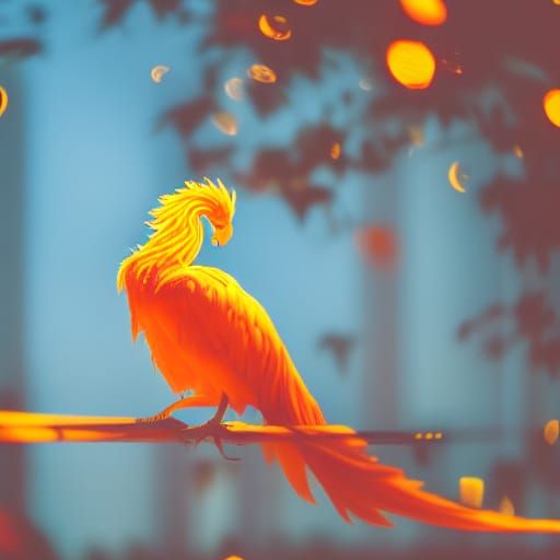 Colorful Phoenix in Flight: Professional Photography