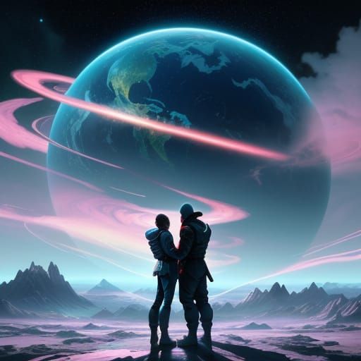 Ethereal Planet Born from Angelic and Cosmic Forces