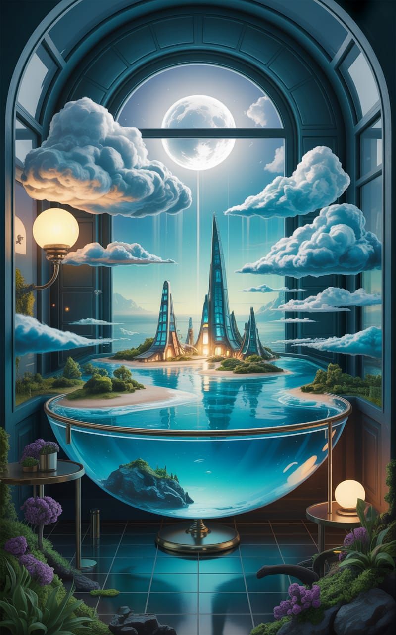 Miniature Concept Arcane Arcology Archipelago