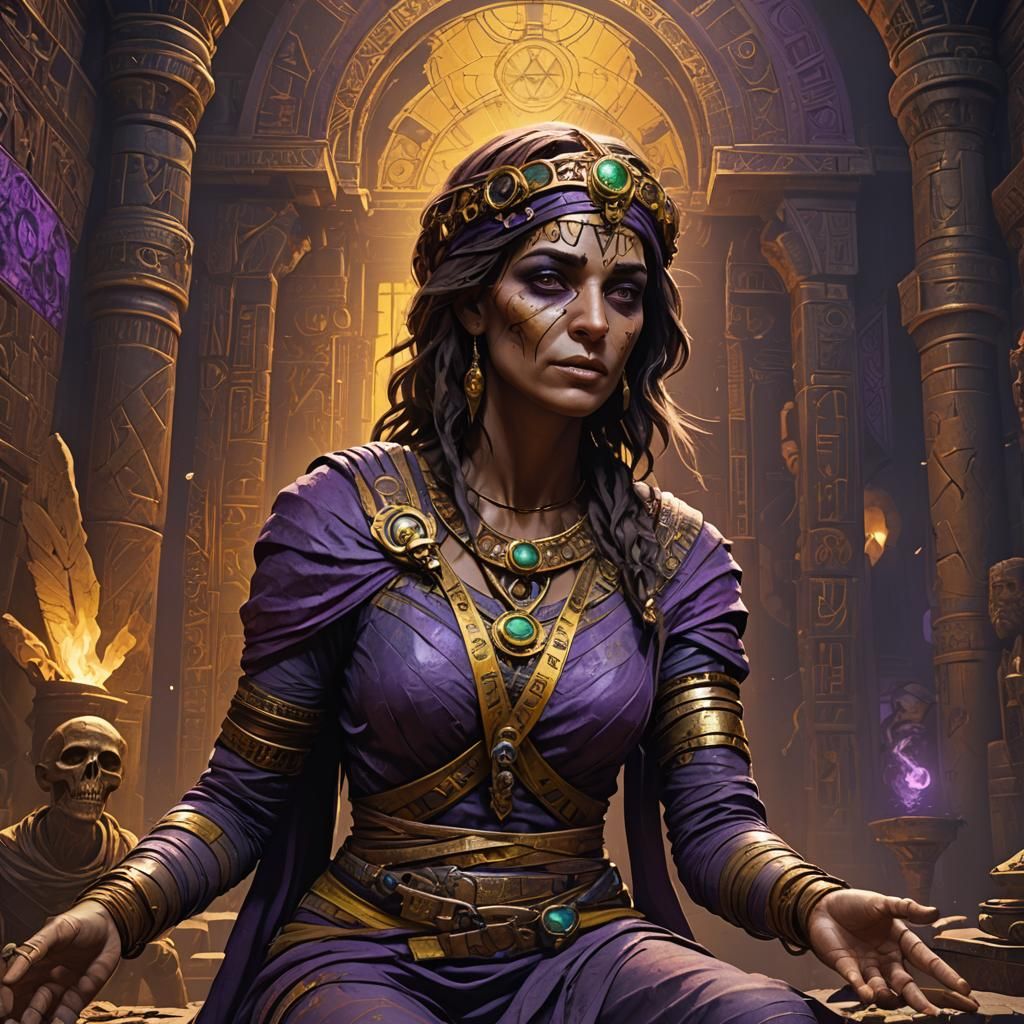 The Mummy as Mother: Dark Fantasy Concept Art