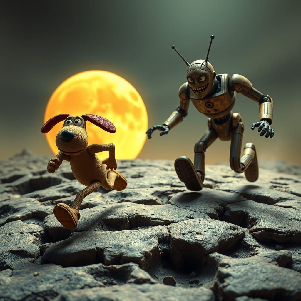 Wallace and Gromit: Claymation Chase on the Cheese Moon