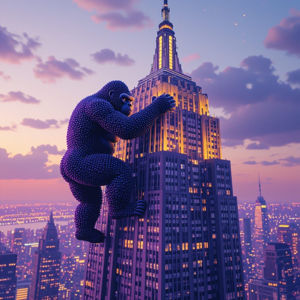 Ping Pong Gorilla Climbs Empire State Building