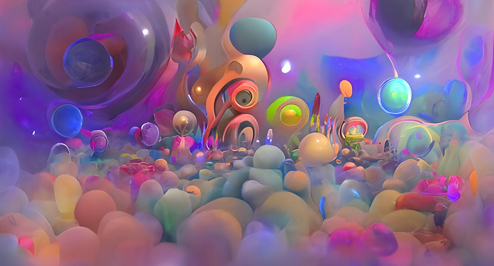 Psychedelic Ayahuasca Dreamscape in Vibrant Colors