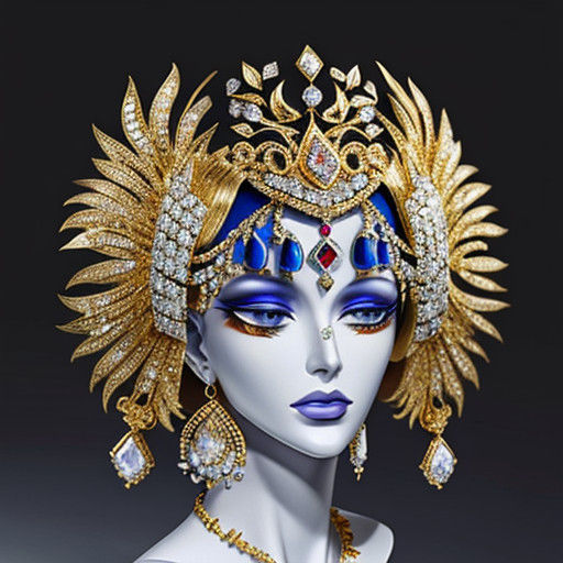 Luxurious Golden and Silver Bejeweled Treasures