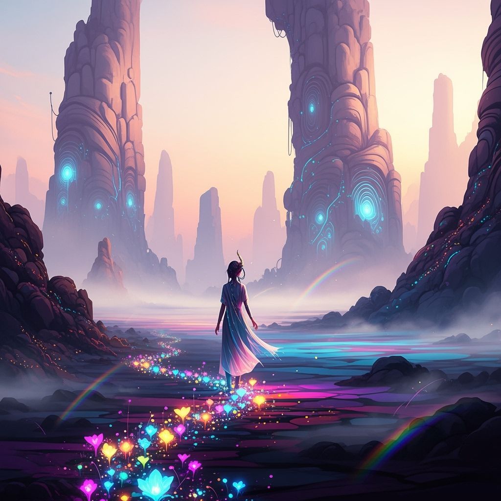 Ethereal Scene in a Surrealist Style