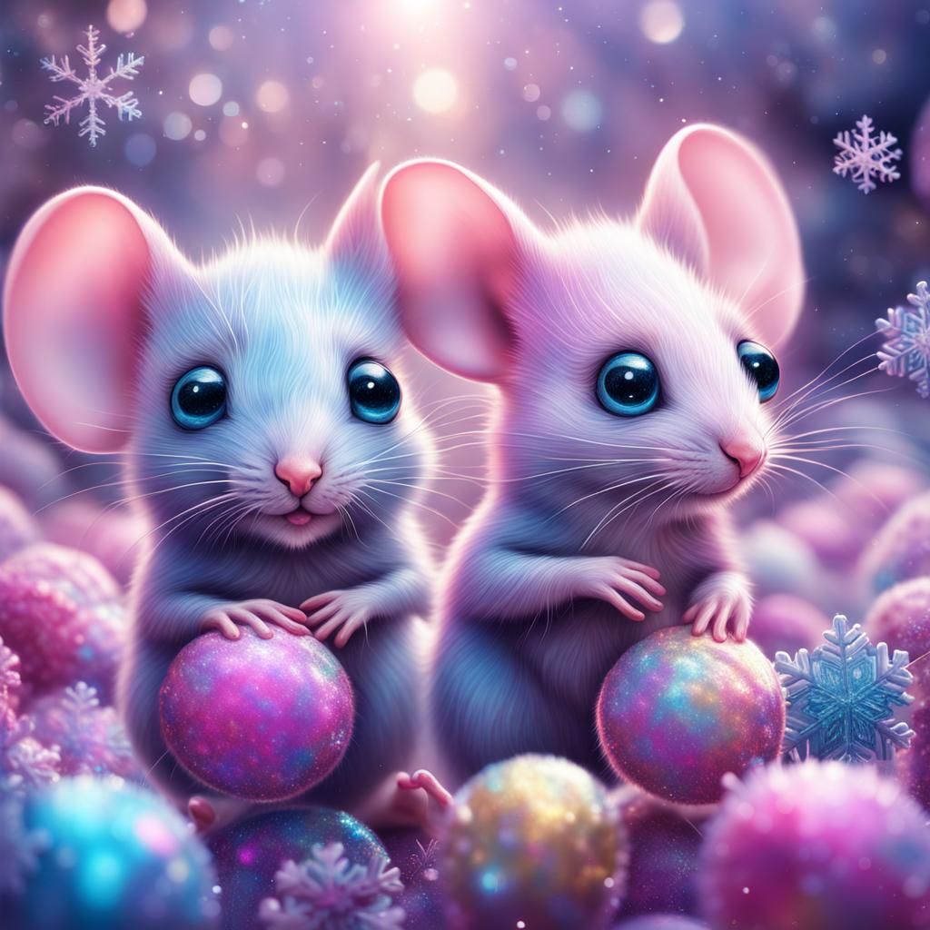 Whimsical Mice in a Holographic Winter Wonderland