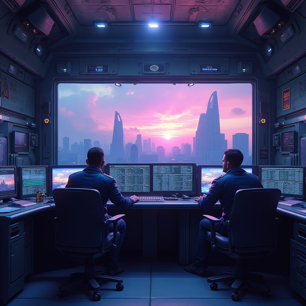 Futuristic Control Room: A Matte Painting in Unreal Engine